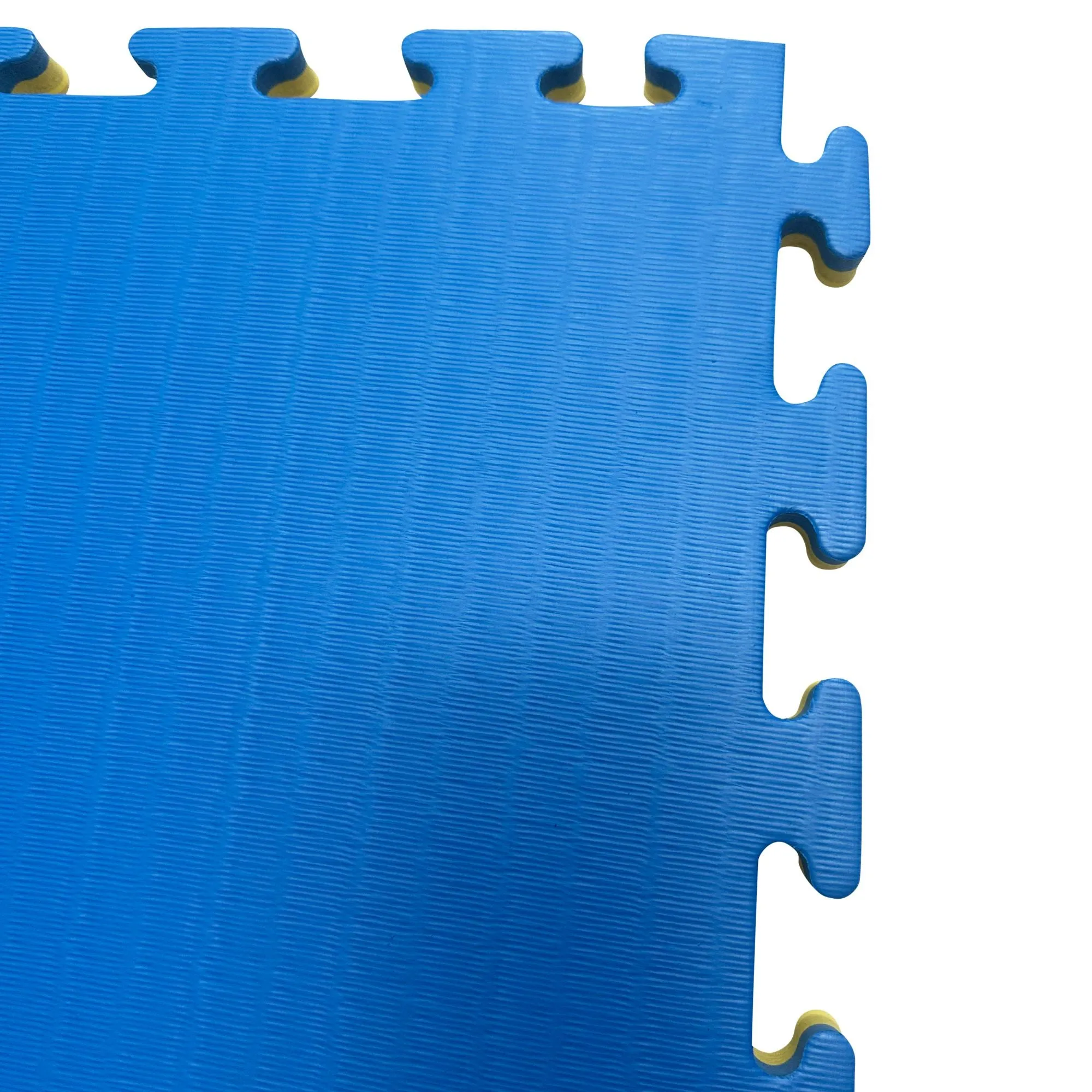20mm Premium Tatami Yellow and Blue 1m x 1m reversible jigsaw mats (bulk discounts available)