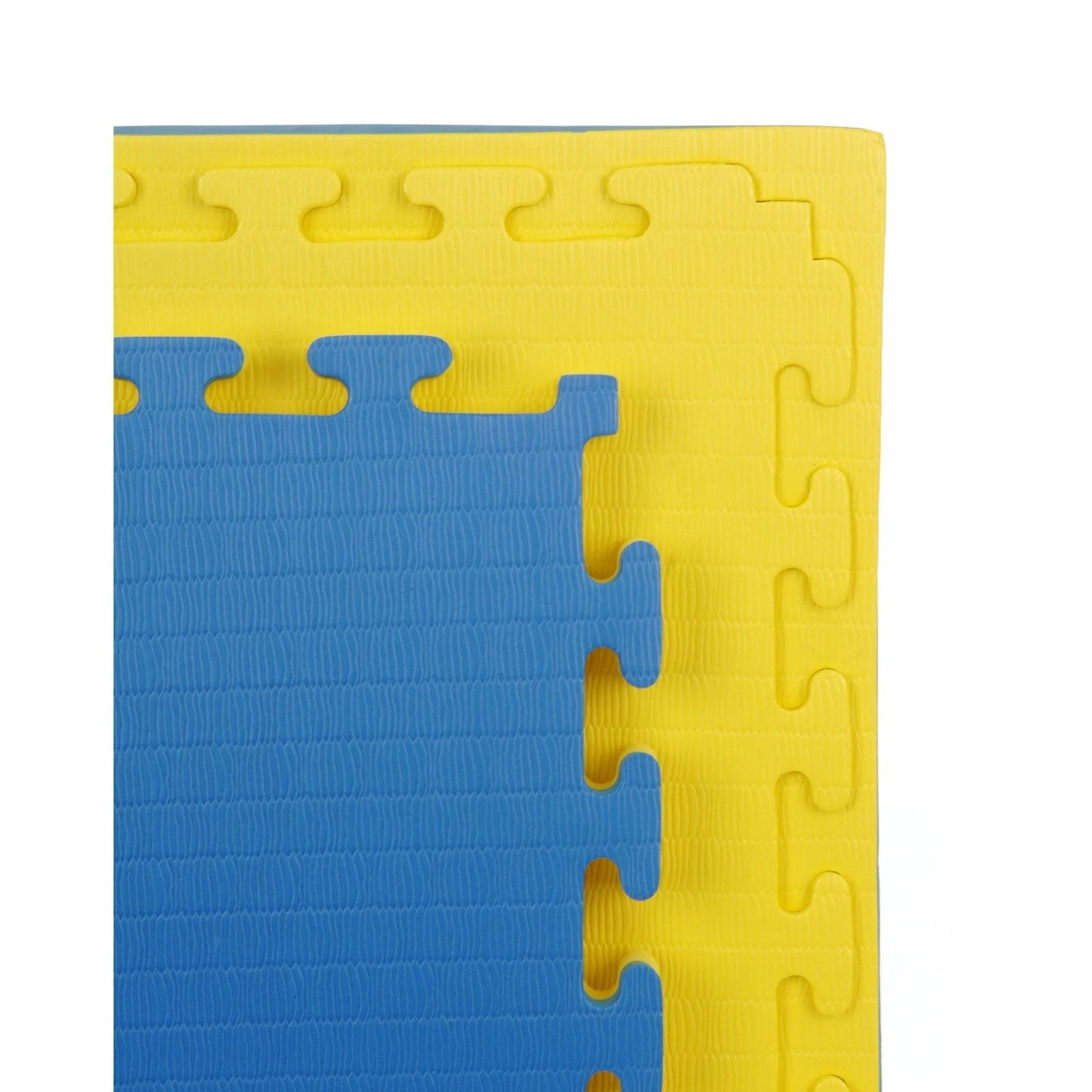 40mm Premium Tatami Yellow and Blue 1m x 1m reversible jigsaw mats (bulk discounts available)