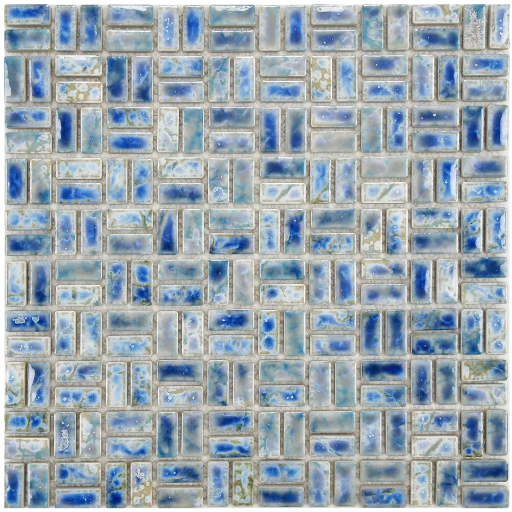Arcadia Weave Neptune Blue Inch Porcelain Floor & Wall Tile