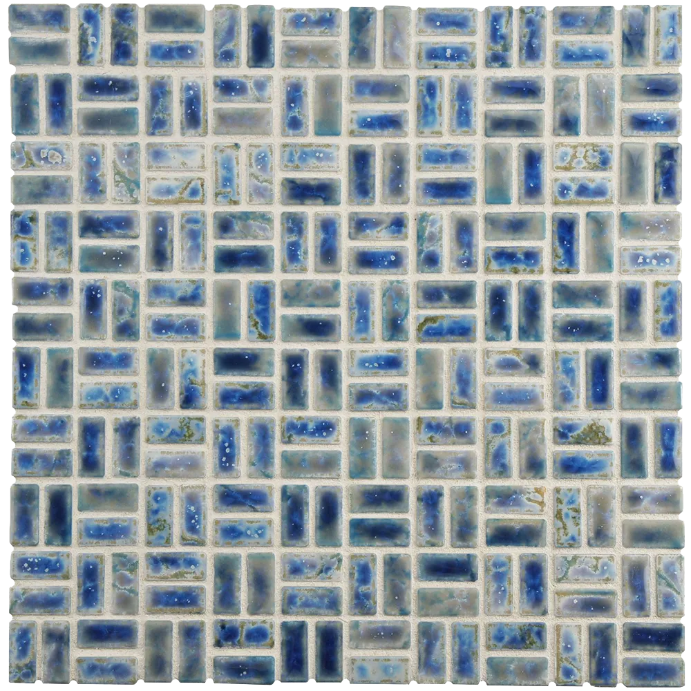Arcadia Weave Neptune Blue Inch Porcelain Floor & Wall Tile