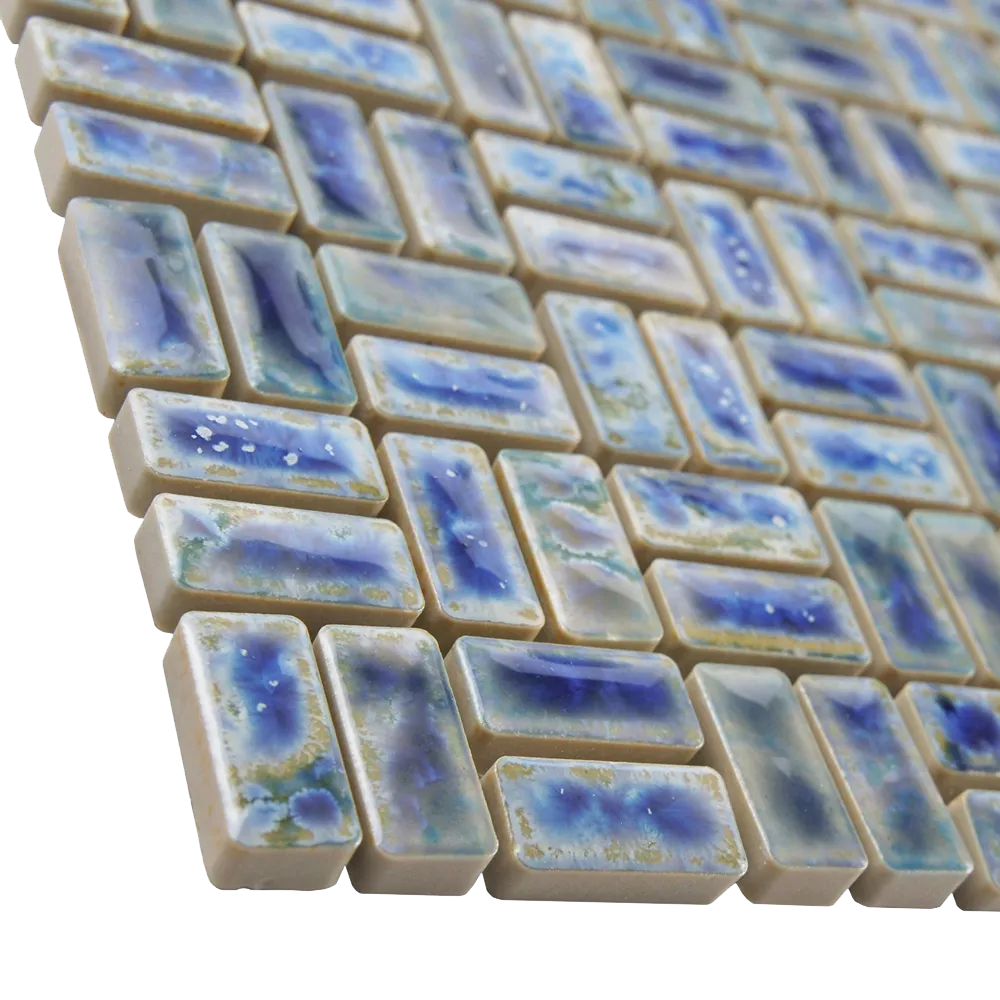 Arcadia Weave Neptune Blue Inch Porcelain Floor & Wall Tile