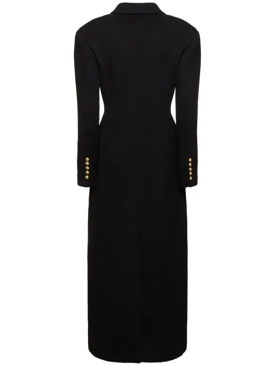 Balmain   Wool &amp; cashmere long coat 