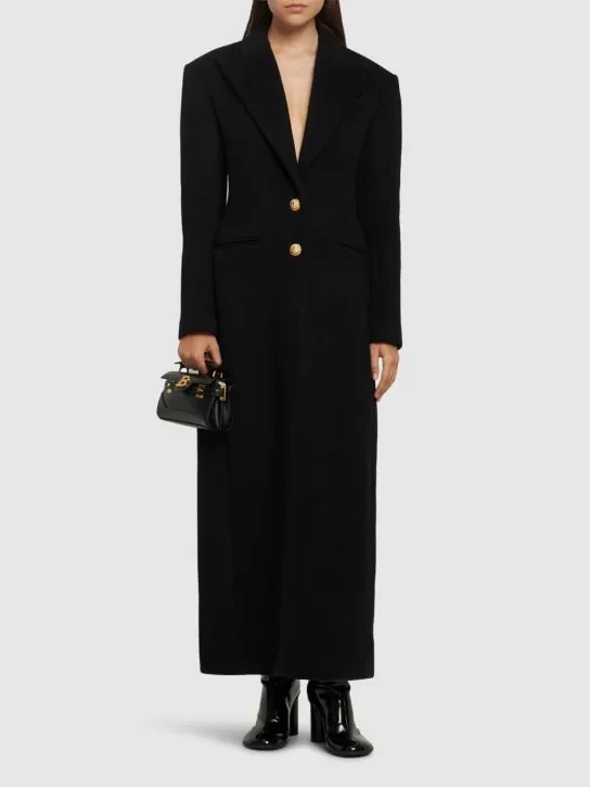 Balmain   Wool &amp; cashmere long coat 