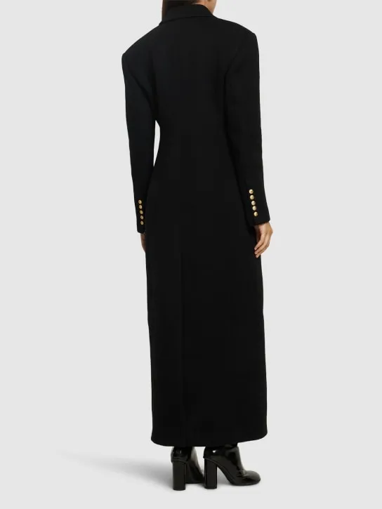 Balmain   Wool &amp; cashmere long coat 