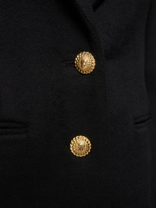 Balmain   Wool &amp; cashmere long coat 