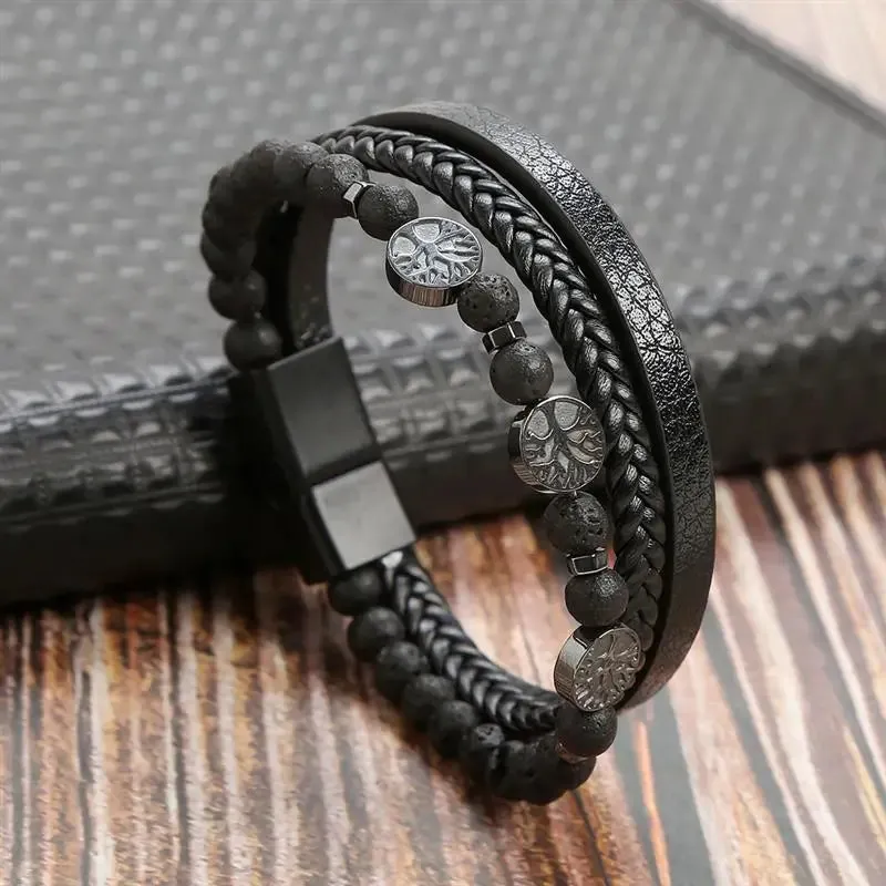 Classic Leather Bracelet for Men – Stylish, Durable, Timeless Design