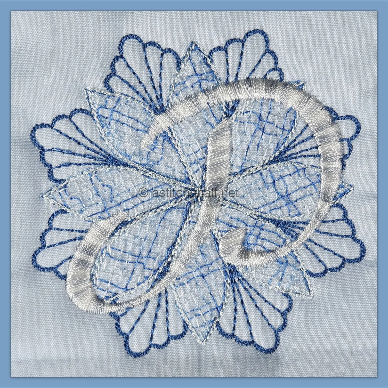Frost and Frozen Monogram Letter P