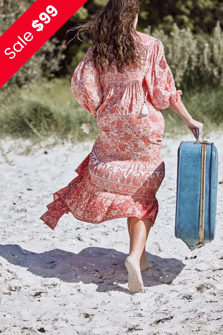 Gulzar Midi Dress with Pockets