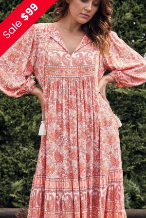 Gulzar Midi Dress with Pockets