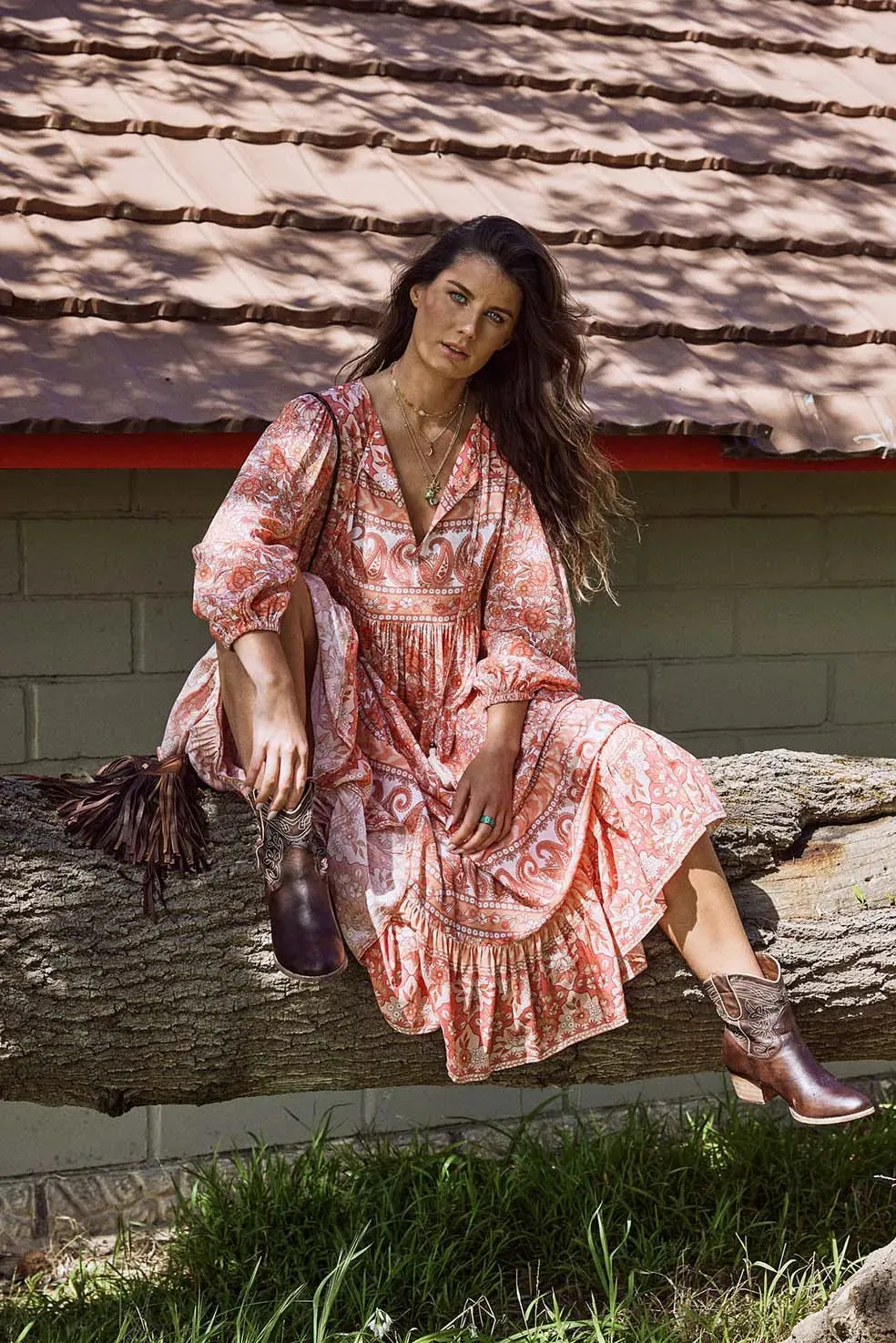 Gulzar Midi Dress with Pockets