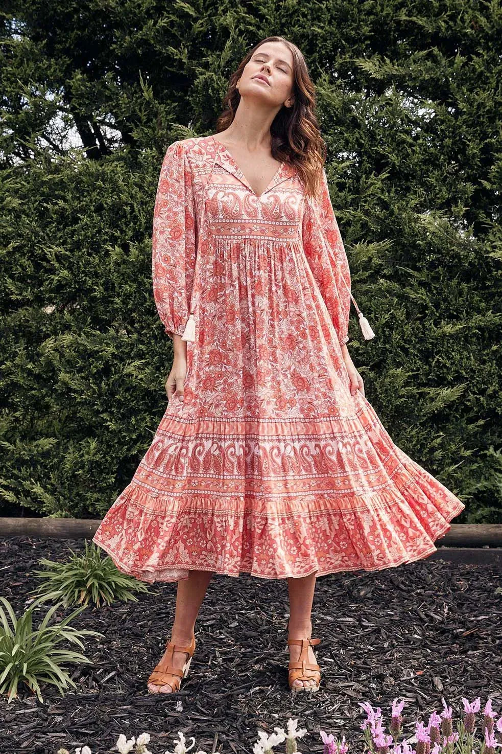 Gulzar Midi Dress with Pockets