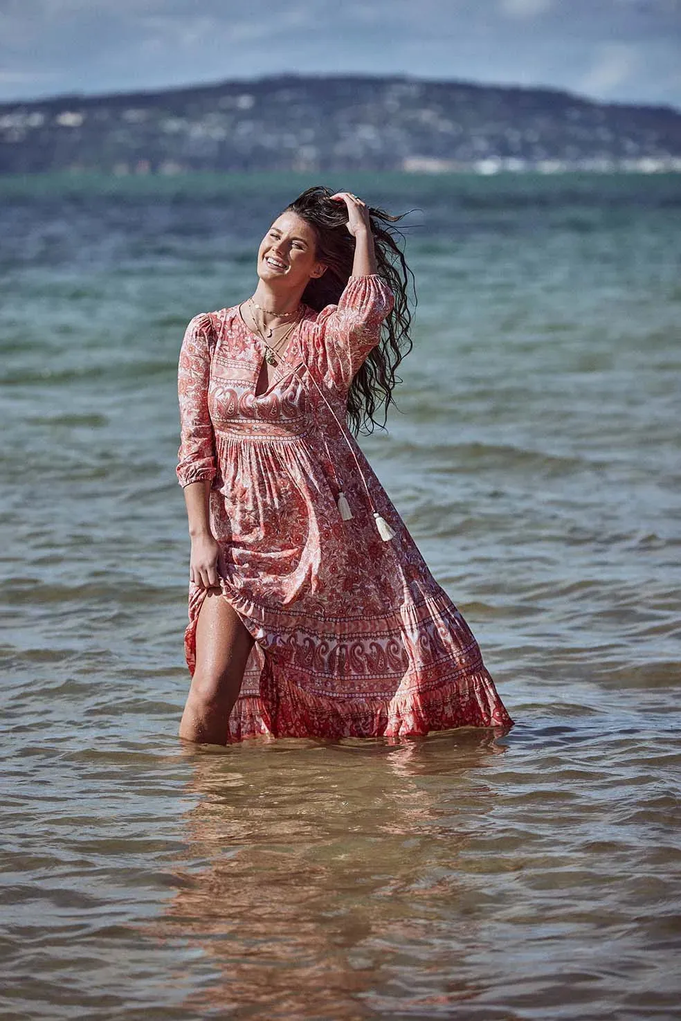 Gulzar Midi Dress with Pockets