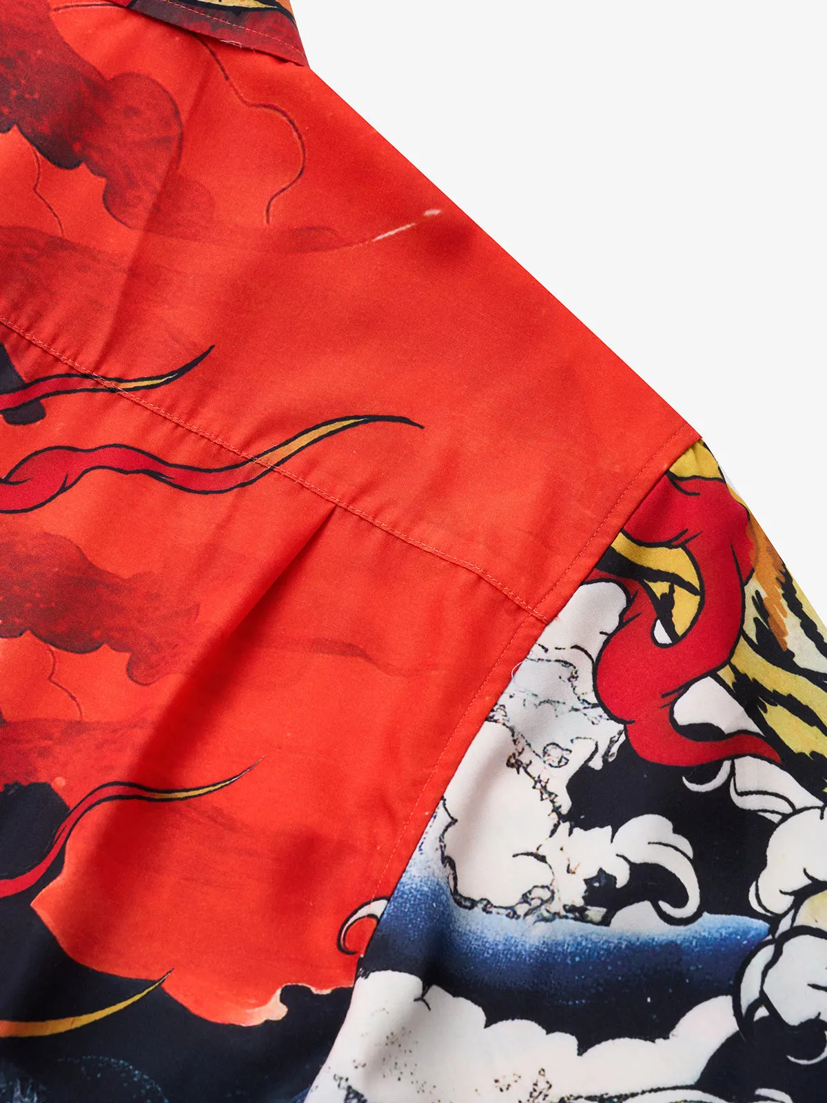 Karaku x HORIKAGE.INK Fierce Tiger Flames Shirt