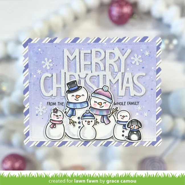 LAWN FAWN: Frosty Family Add-On | Stamp