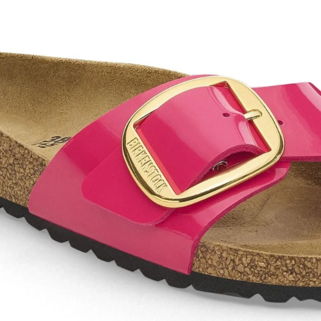 Madrid Big Buckle Patent Birko-Flor Narrow - Fuchsia Fusion