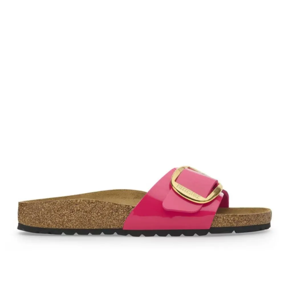 Madrid Big Buckle Patent Birko-Flor Narrow - Fuchsia Fusion