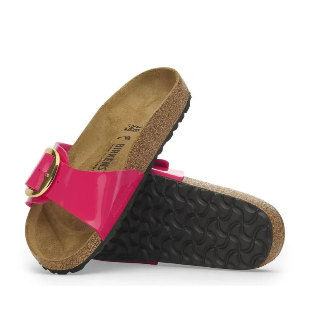 Madrid Big Buckle Patent Birko-Flor Narrow - Fuchsia Fusion