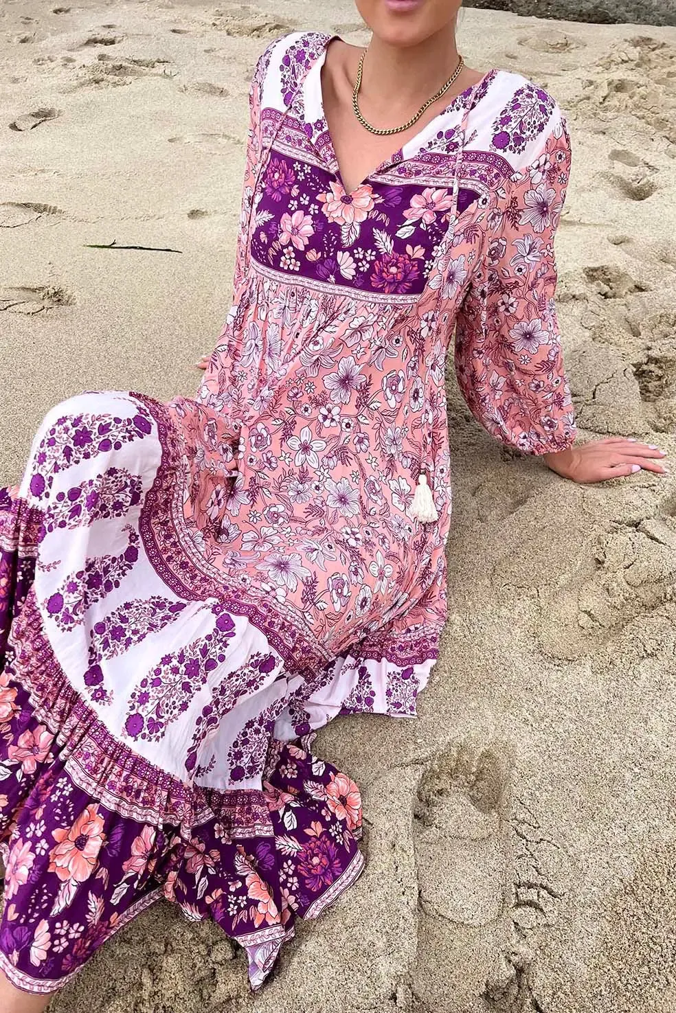 Noor Midi Dress with Pockets