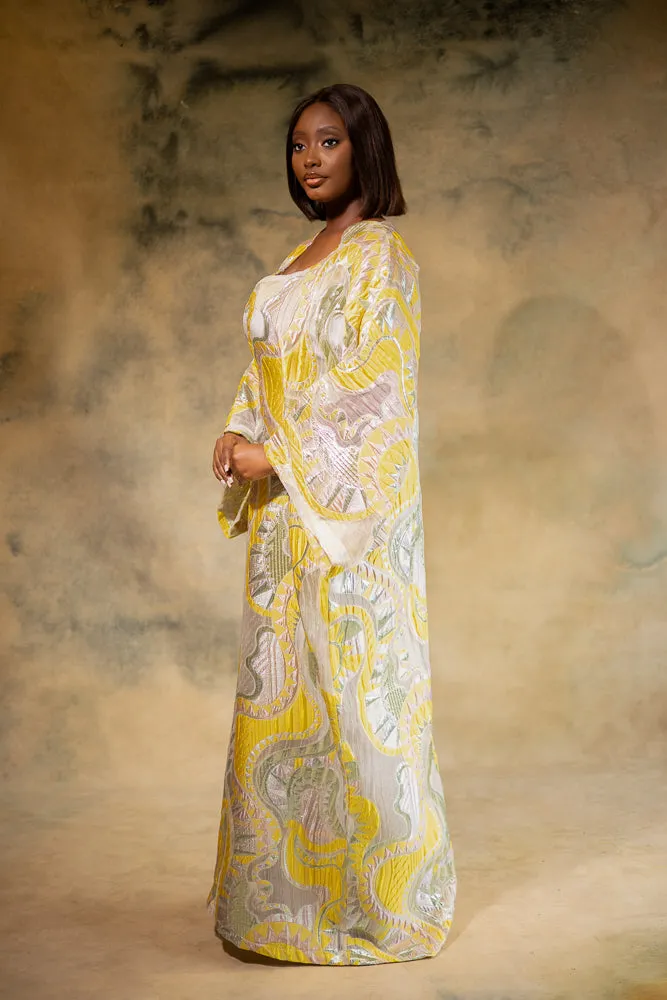 SARI REGAL KAFTAN - YELLOW
