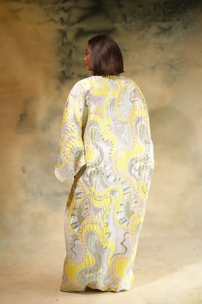 SARI REGAL KAFTAN - YELLOW