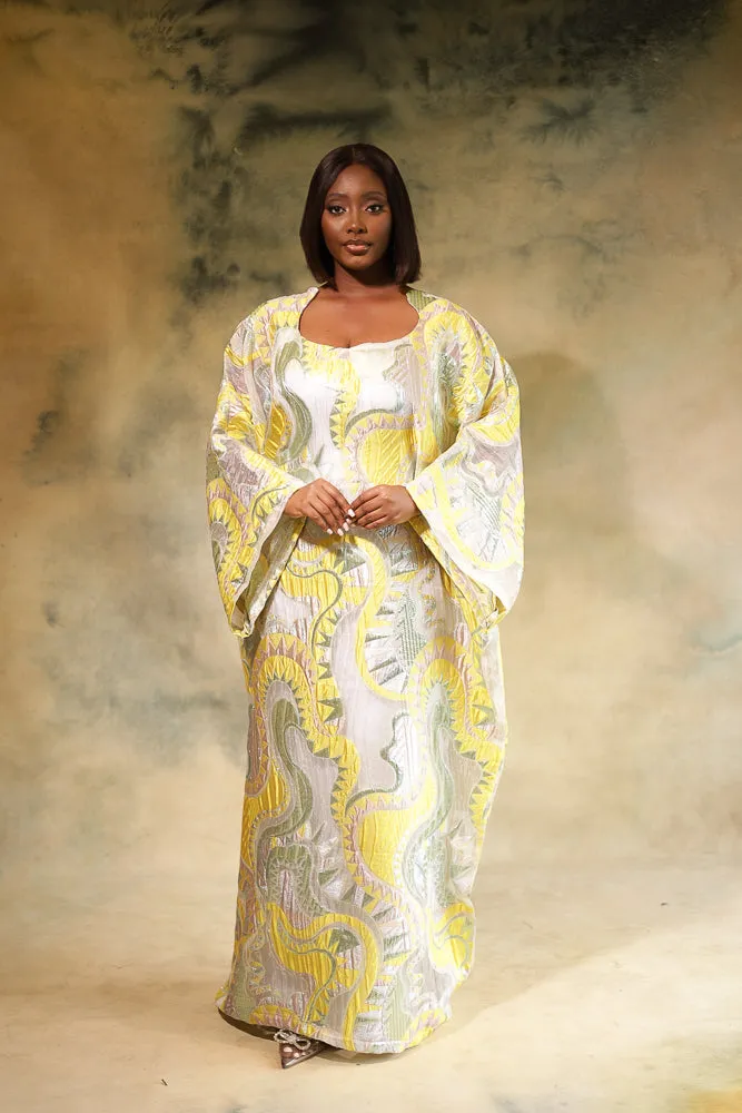 SARI REGAL KAFTAN - YELLOW