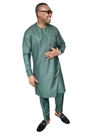 Stylish African Green Native Outfit