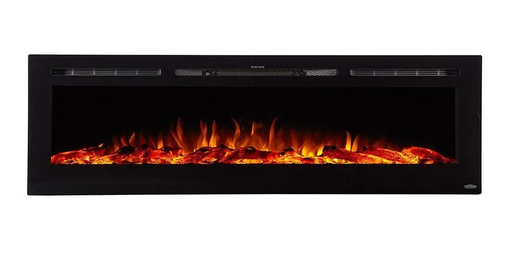 The Sideline 72 Inch Refurbished Recessed Electric Fireplace 80015