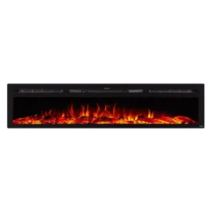 The Sideline Refurbished 84 Inch Recessed Electric Fireplace 80043