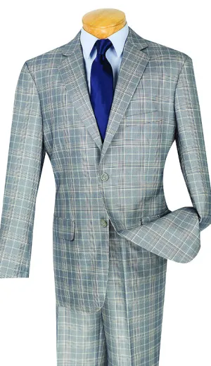 Vinci  V2RW-7-GRY  Mens Suit