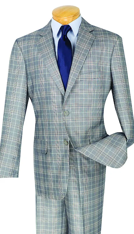 Vinci  V2RW-7-GRY  Mens Suit